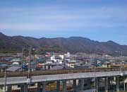 マンションから見える比叡山
