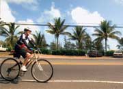 2006年　ハワイの自転車競技センチュリーライドに参加し、120kmを完走
