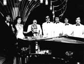 1977年、歌番組『サウンドインＳ』出演時。松崎しげるさん、世良譲さん、タイムファイブの皆さんと共に
