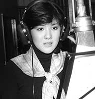 川中美幸デビュー曲のレコーディング中