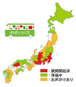 やさいバスの地域展開