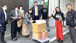 広島市中心部の職場に新鮮な野菜を届ける