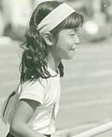 8歳の頃。運動会にて