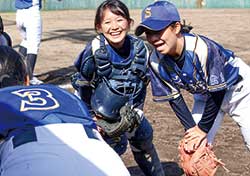 どんなに苦しい展開の試合でも、笑顔を絶やさず戦うのがモットー