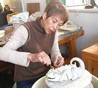 70歳、カメレオンの制作風景