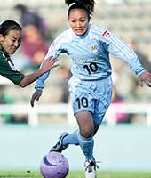  東京電力女子サッカー部マリーゼに所属していたころ