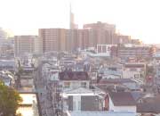 マンションから望む夕暮れの景色