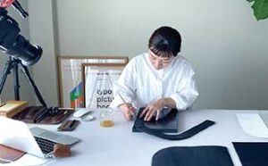 バッグ作りの工程はYouTube（＠URUKUST）でも公開中