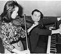 1961年頃、レニングラード音楽院で。ワイマン先生と