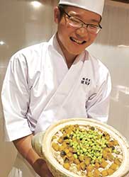 「須貝邸」の若き料理長 三鴨裕太氏