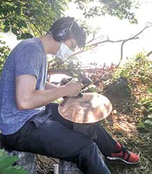 河原でシンバルを作っていたころ