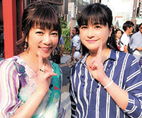 51歳ごろ。堀ちえみさんと、浅草にてバラエティーの撮影