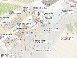 新施設のイメージ(「鳥の劇場」×鹿野町地域活性化プロジェクト) 設計:建築設計事務所アトリエ・ワン