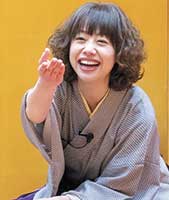 二ツ目時代。 お寺の落語会での一枚