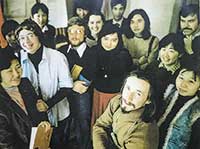 1979年、モンゴル人民共和国に留学していた学生たち。東ドイツ、ポーランド、チェコスロバキア、ベトナム、カルムイク自治共和国から。手前右端が本人