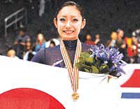 2009年の世界選手権で3位入賞。2度目のワールドメダル獲得