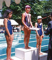 小学校6年生のとき。市内水泳大会において、平泳ぎ50ｍで優勝