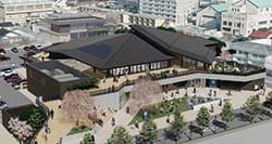 2025年完成予定の「湯田温泉パーク」の完成イメージCG