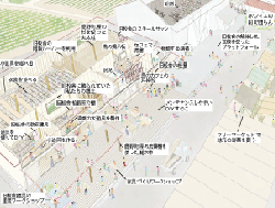 新施設のイメージ（「鳥の劇場」×鹿野町地域活性化プロジェクト） 設計：建築設計事務所アトリエ・ワン