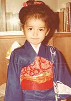 2歳9カ月のとき。七五三の記念写真