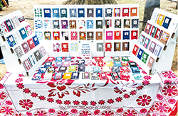 イベントでの旅豆本展示の様子