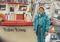 アラスカ・コルドバにてラッコ生態研究。30代終わり頃にラッコについての著書も執筆している