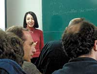 2008年、スペインのセダーノにて。合宿型の博士課程学生用のスクールで連続講義