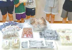 児童養護施設への魚介類寄贈